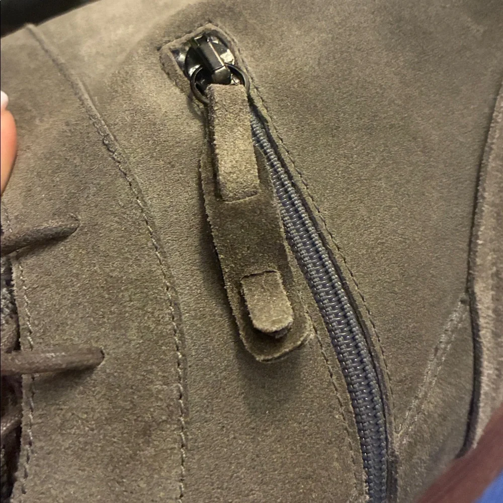 ✨ Brunello Cucinelli Italian Suede Fold-Over Combat Boots | Size 40 ✨